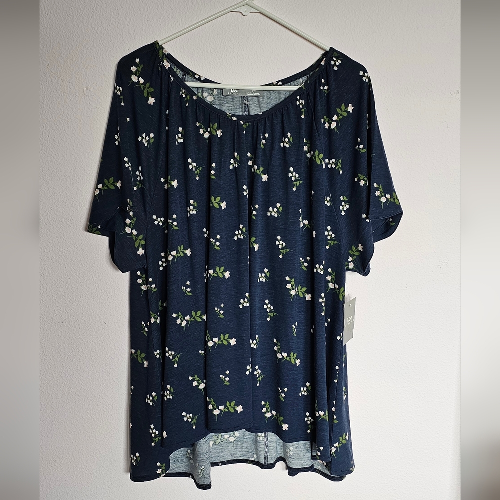 Lee Rider Floral Navy Women's Top